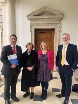 Vincentian Partnership, Sr Bernadette McMahon DC, Catherine Cox, Head of Communication and Carer Engagement with Family Carers Ireland,Robert Thornton Senior Researcher and Policy Officer from VPSJ