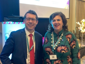 With Marie-Thérese Kilmartin, CEO of Le Cheile Trust, at their annual conference in Mullingar